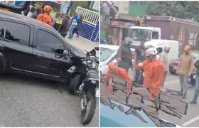 Manhã de "caos" em Alcântara: dois acidentes quase simultâneos alteram o fluxo de uma das principais vias do bairro