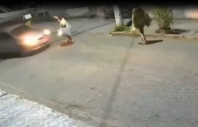 Motorista reage a assalto e atropela suspeito em São Gonçalo