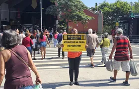 Nittrans realiza ação educativa no Dia do Pedestre