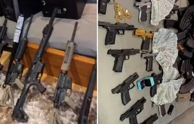 Operação apreende armas e US$ 24 mil em mansão de suspeito ligado ao CV