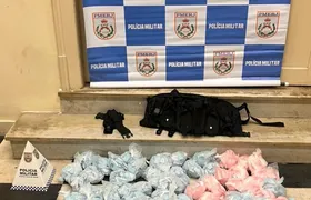 PM apreende mais de 4 kg de drogas durante patrulhamento no Centro de Niterói; Vídeo