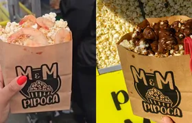 Pipoca com camarão, carne seca e Nutella vira febre no Alcântara