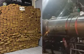 Polícia Civil apreende uma tonelada de maconha escondida em caminhão-tanque no Rio