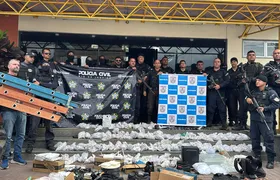 Polícia fecha central clandestina de internet e apreende R500 mil em drogas e materiais em Maricá