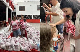 Porto da Pedra promove tradicional distribuição de doces de Cosme e Damião para a comunidade