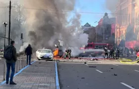 Rússia lança ataque massivo contra Kiev, na Ucrânia; 15 ficam feridos