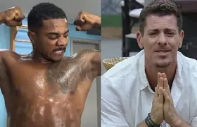 Sacha Bali é provocado por Davi Brito em uma coletiva de imprensa antes de luta de box