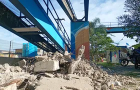 Sem previsão: demora em obra na passarela do Colubandê preocupa moradores em São Gonçalo