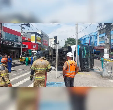 Ônibus que tombou em Alcântara deixou nove feridos; vídeo!