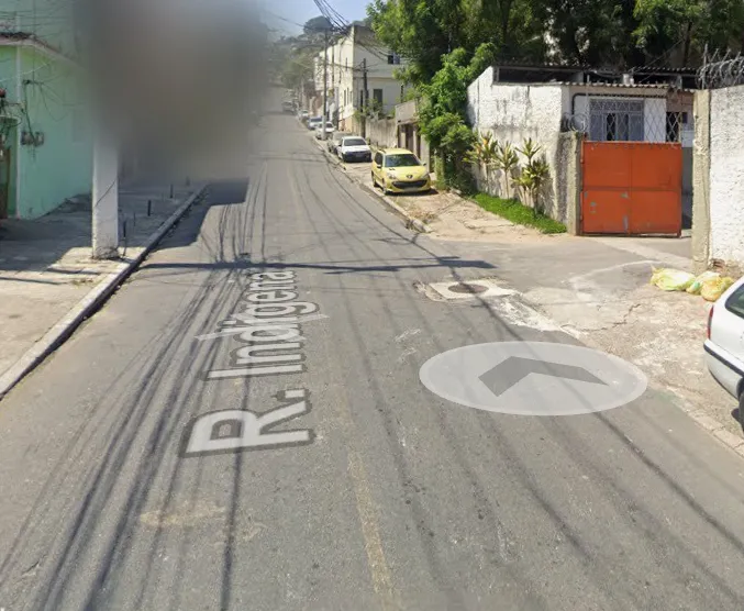 Rua Indígena, no bairro São Lourenço, em Niterói