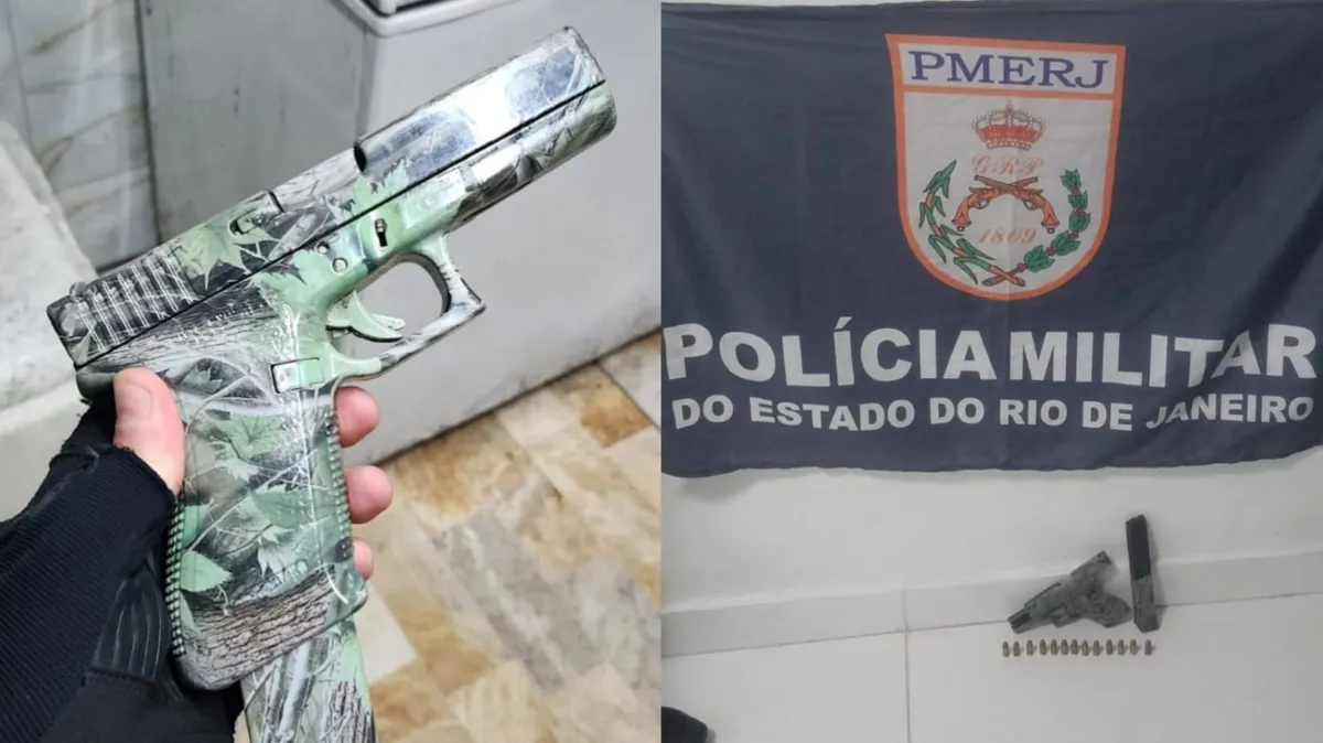 Pistola com numeração raspada foi apreendida