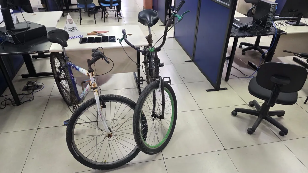 Bicicletas usadas na ação