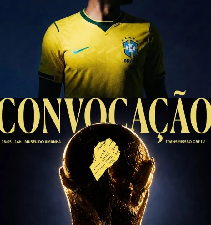 A convocação acontece menos de um mês antes da estreia do Brasil no Mundial de 2026