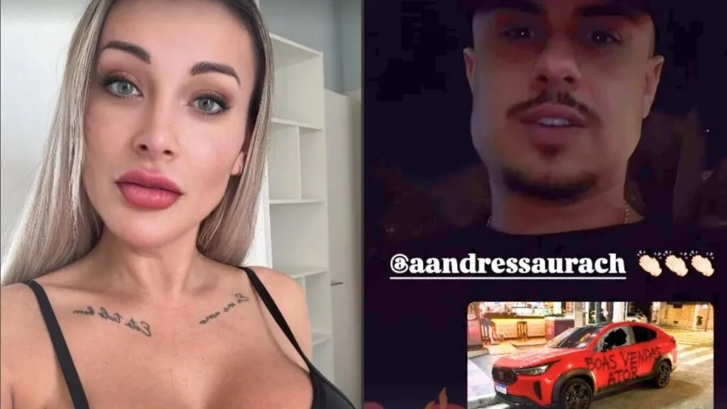 De acordo com Andressa, o término aconteceu após uma discussão acalorada entre os dois, onde ela chegou até a “quebrar o apartamento” dele