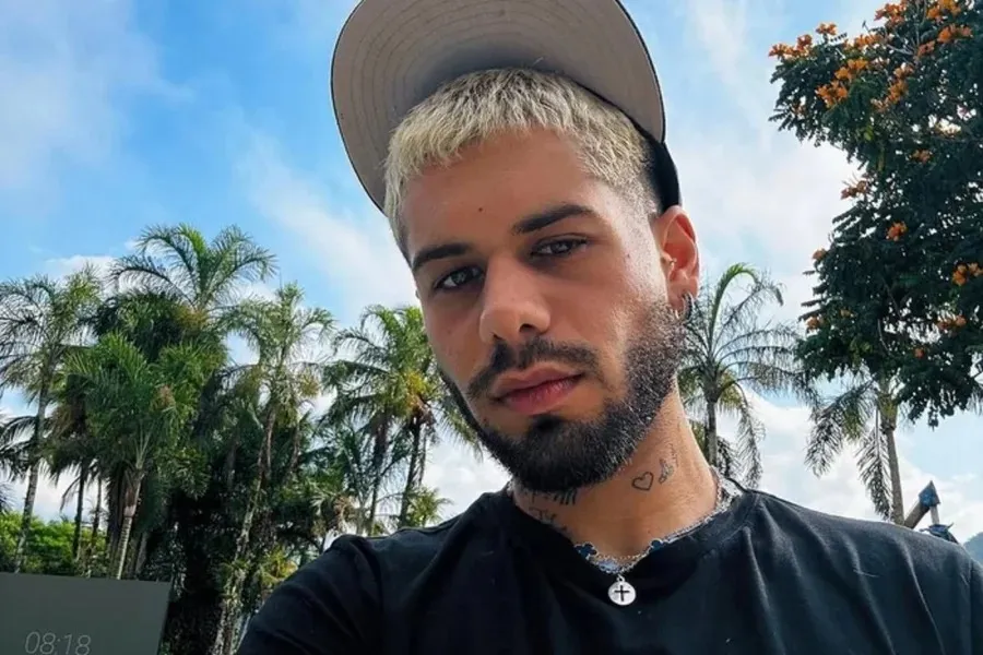 Zé Felipe estava no Rio de Janeiro para gravar um clipe
