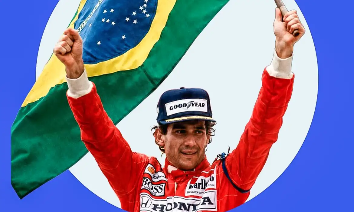 Ayrton Senna conquistou três títulos mundiais de Fórmula 1 (1988, 1990 e 1991)