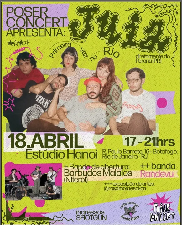 O evento começa às 17h