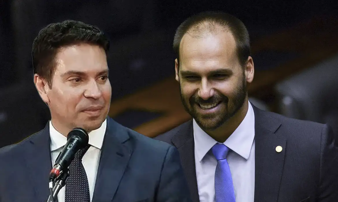 A Mesa cassou o mandato de Eduardo Bolsonaro por faltas; No caso de Ramagem, a cassação foi aplicada após o Supremo Tribunal Federal ter definido a perda de mandato no julgamento da tentativa de golpe de estado