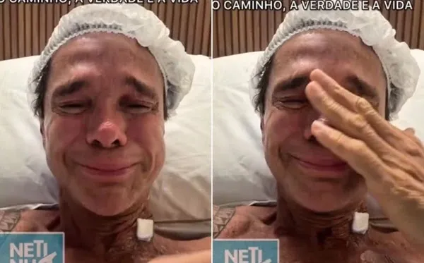 Cantor chora ao falar sobre câncer após um ano em remissão