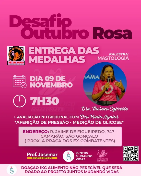 "É uma forma de unir esporte, saúde e solidariedade"