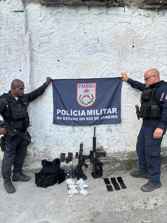 Material apreendido durante a ação