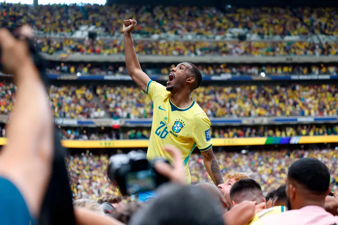 Rayan festejou muito o gol que deu a classificação ao Brasil
