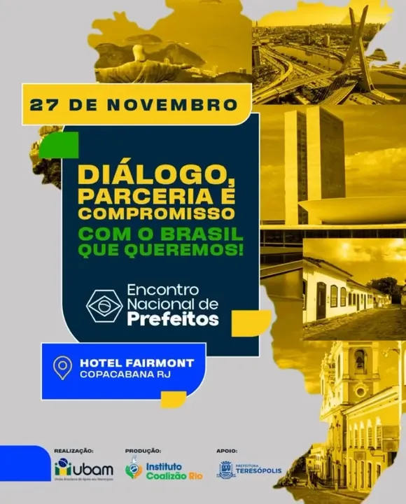 Imagem ilustrativa da imagem Encontro Nacional de Prefeitos acontece na próxima quinta-feira (27), em Copacabana