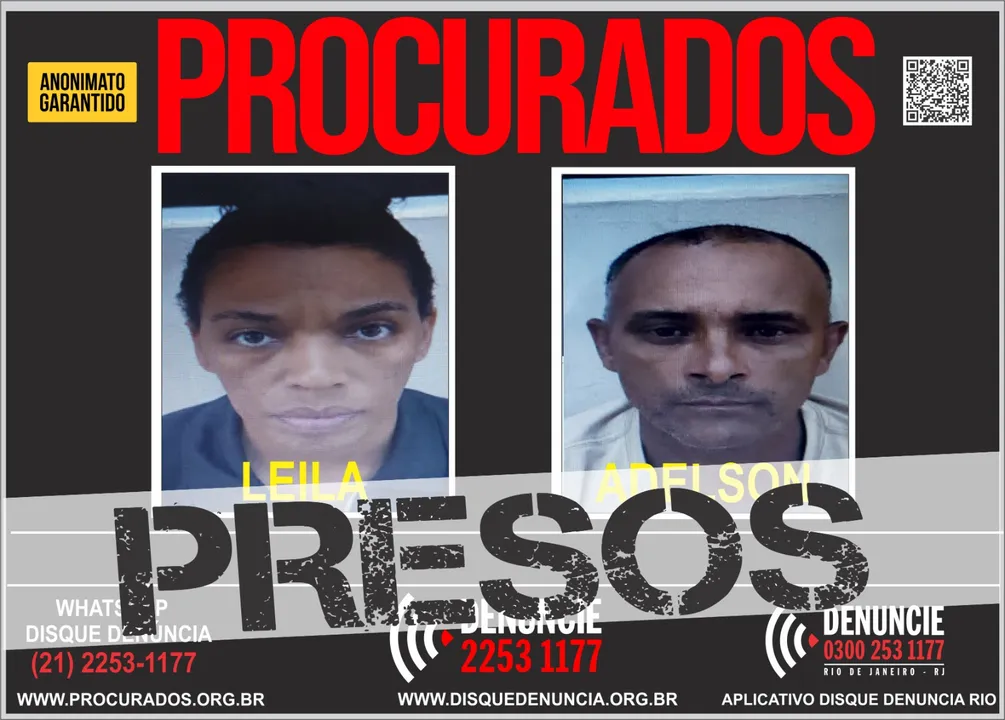Leila e Adelson se apresentaram e estão presos