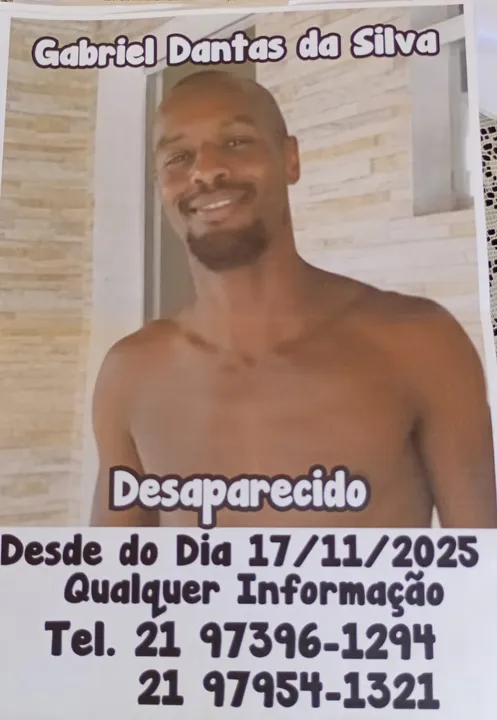 Gabriel, de 38 anos, morador do Colubandê, em São Gonçalo, está desaparecido há quase 50 dias