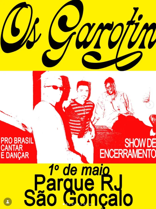 A partir das 20h, a festa ganha ainda mais destaque com o show do grupo Os Garotin