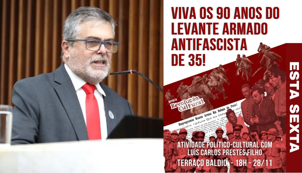 Escritor, compositor e músico, Luis Carlos Prestes Filho vem a São Gonçalo para evento Antifascista