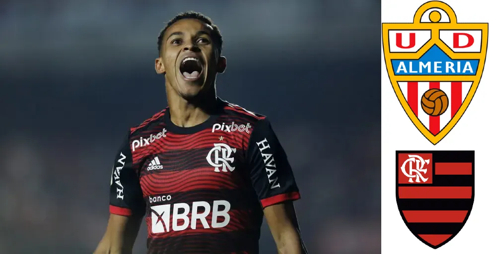 Lázaro foi vendido ao Almería em 2022 por 7 milhões de euros por 70% dos direitos do jogador