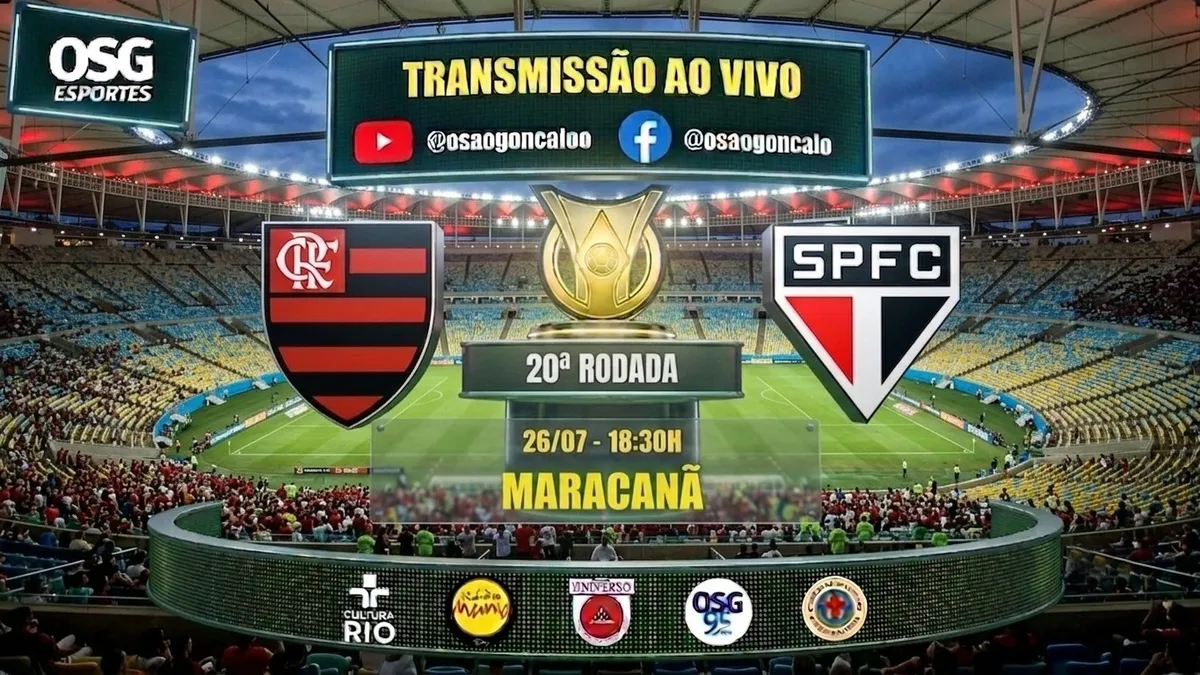 Flamengo encara o São Paulo tentando se aproximar da liderança do Brasileiro