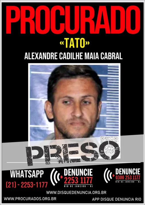 Alexandre Cadilhe Maia Cabral, vulgo “Tato”, de 41 anos