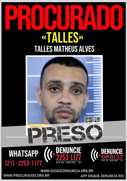 Talles estava foragido da justiça