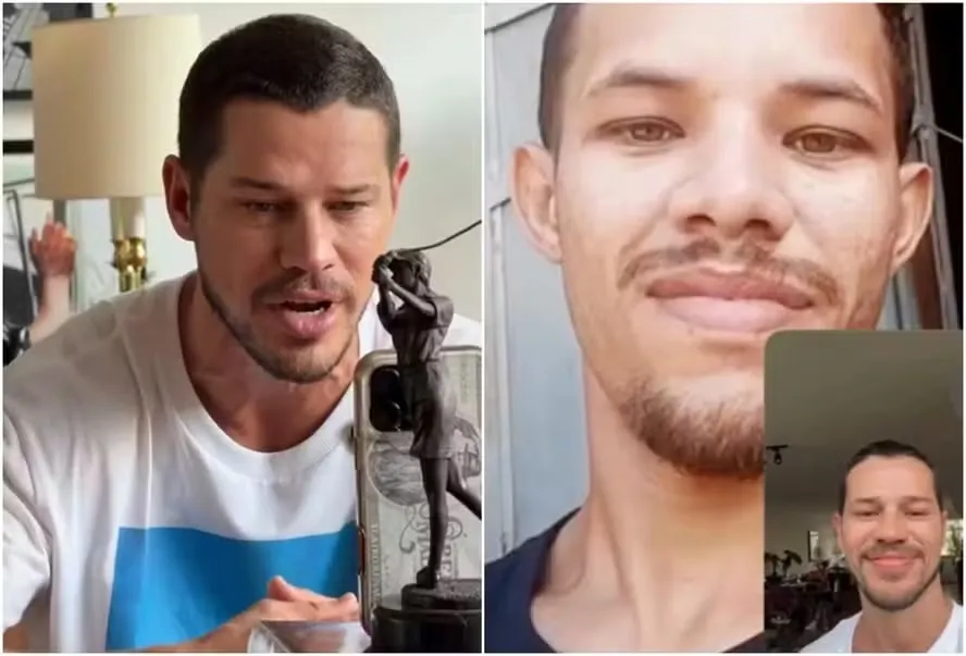 Os dois conversaram por uma chamada de vídeo