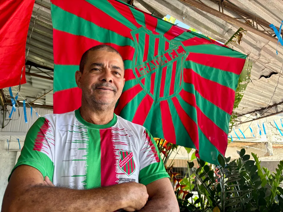O atual presidente do Gradim F.C, Ricardo Maurício da Silva Pereira, conhecido como Saíra