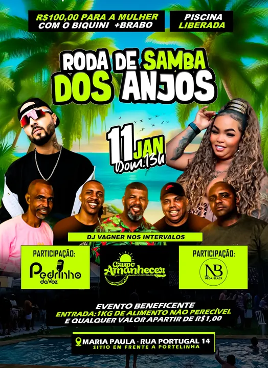 Evento será no próximo dia 11, em sítio na Rua Portugal