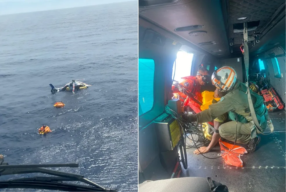 A Marinha do Brasil, a Petrobras e a Omni Táxi Aéreo divulgaram nota sobre o resgate