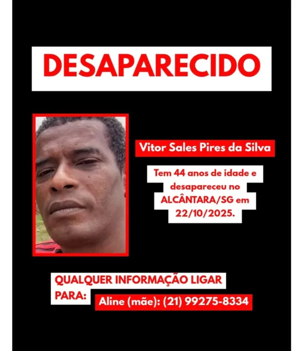 Vitor esta desaparecido desde o dia 22 de outubro