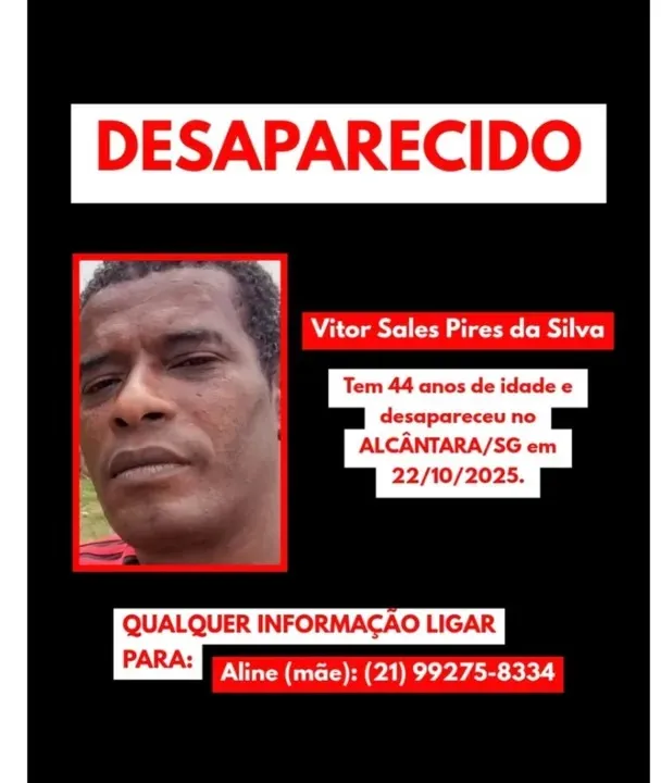 A família agradece a todos que contribuíram para a localização de Vitor