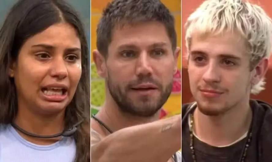 Os participantes que estão na berlinda são Gabriela, Jonas e Juliano