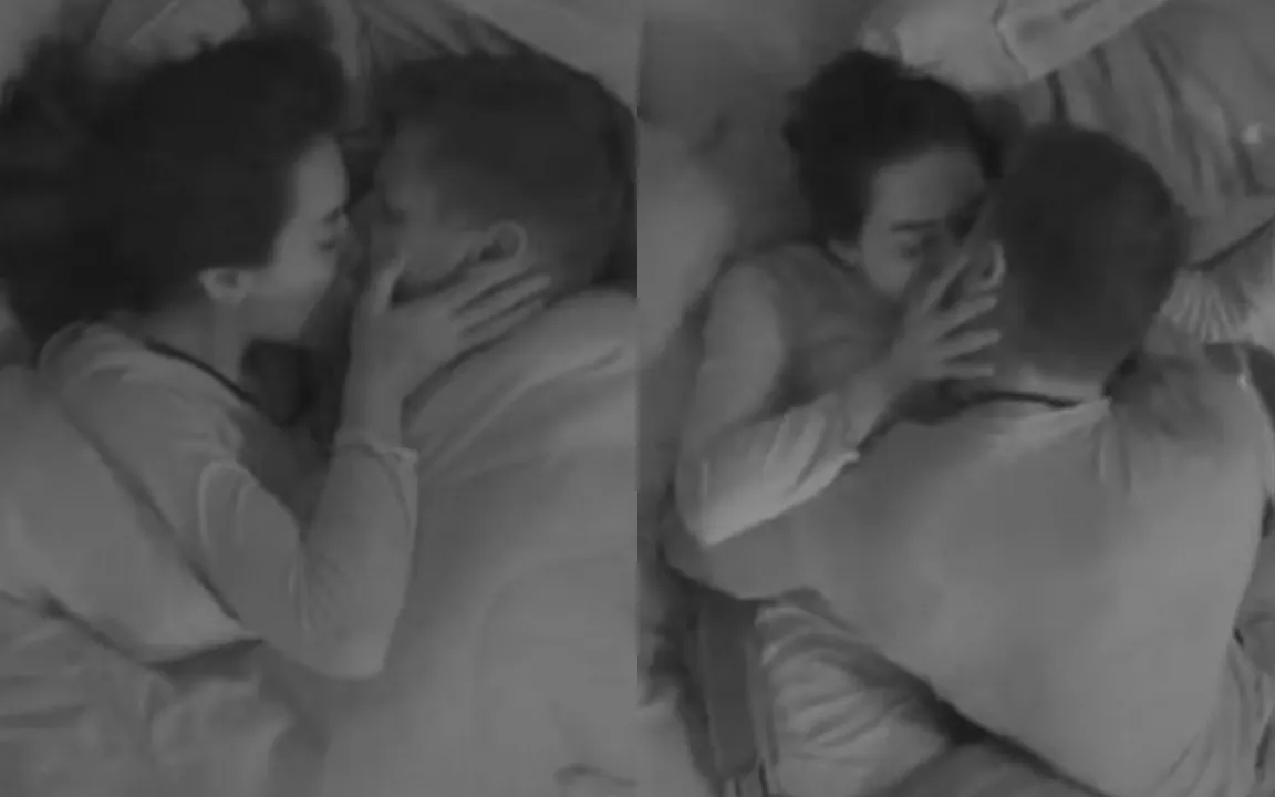 O quase casal trocou carinhos fora do alcance dos outros concorrentes