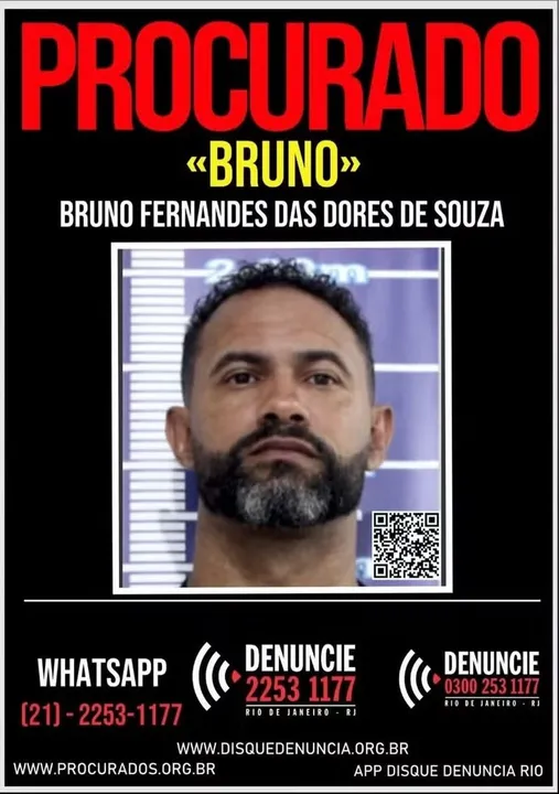 Bruno Fernandes segue foragido da Justiça