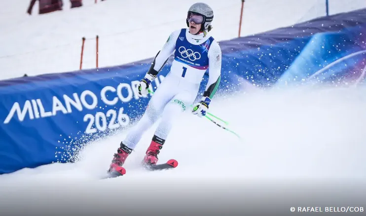 O esquiador venceu a prova do slalom gigante nos Jogos de Milão e Cortina