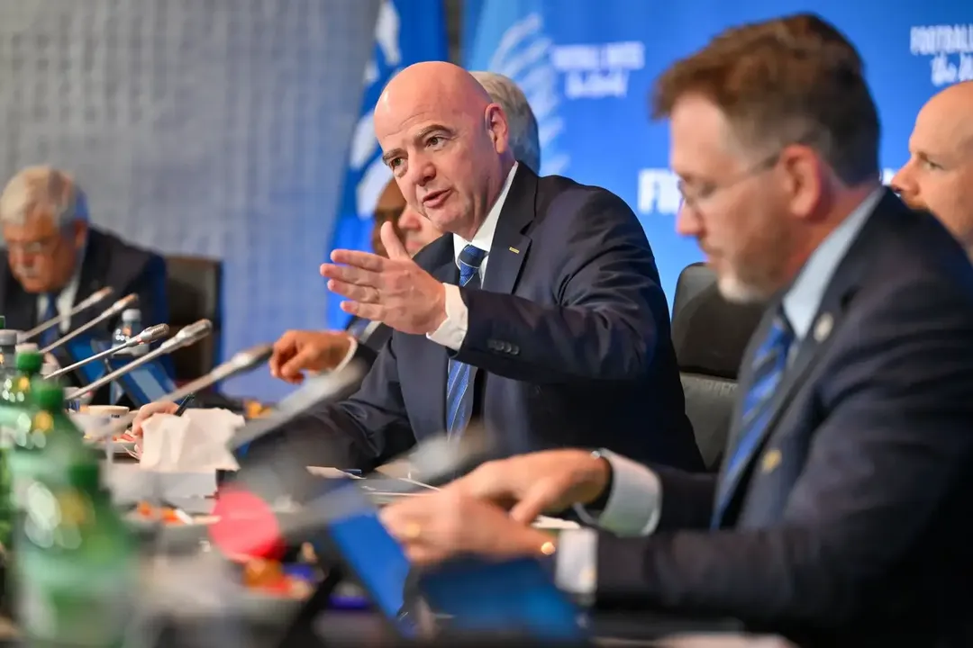 O presidente da FIFA, Gianni Infantino, cumpre agenda no país