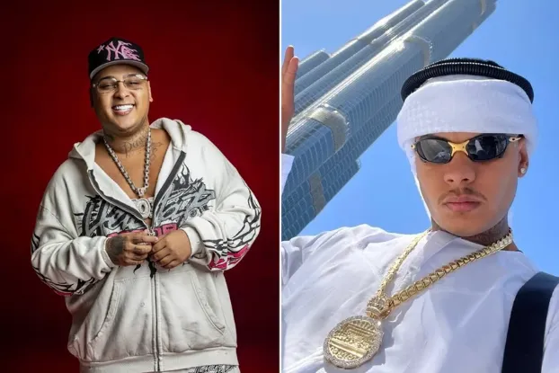 O funkeiro MC Ryan SP e o influenciador digital Chrys Dias