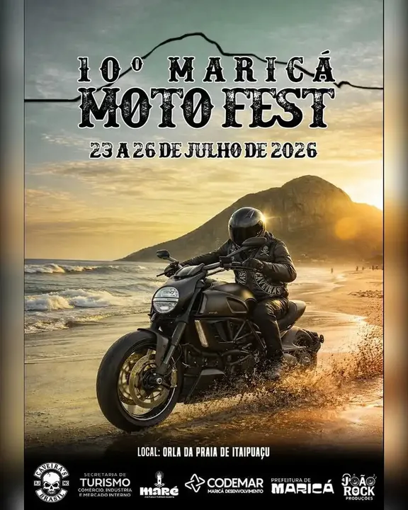 A 10ª edição do Maricá Moto Fest conta com apoio de diferentes companhias