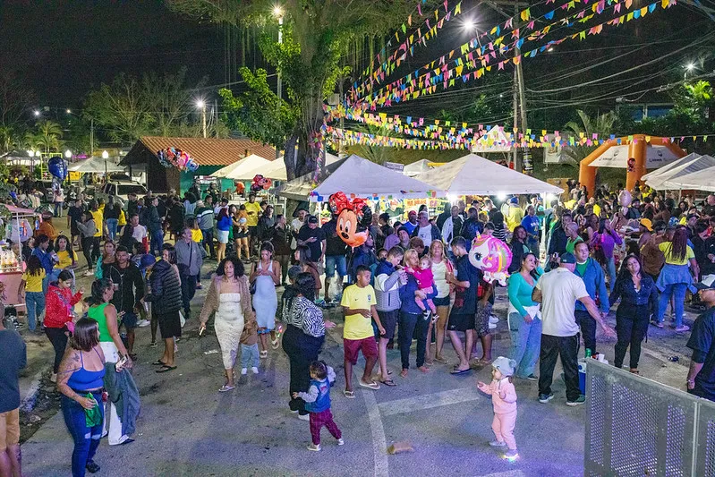 O evento reuniu moradores e visitantes durante três dias de festa
