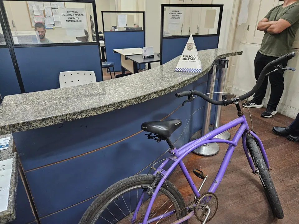 A bicicleta foi recuperada e o caso foi registrado na 76ª DP
